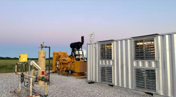 Giga Energy Solutions는 2021년 5월 현재 텍사스 북부의 비트코인 채굴 센터에 천연가스를 이용한 전력을 공급하고 있다./사진=AFP