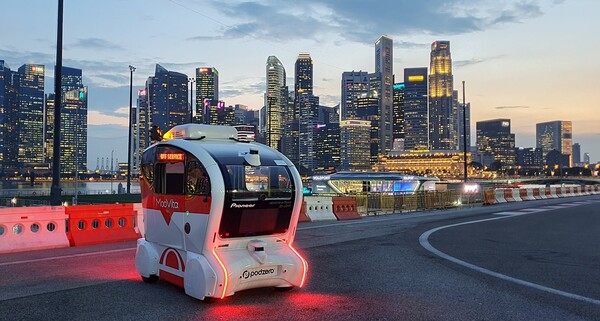 싱가포르 무비타의 자율주행차량/사진=씨엘 제공