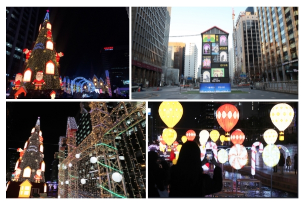 Seoul Cheonggyecheon-Winter, the light of Cheonggyecheon/Photo=Ho Mi-sook's Facebook