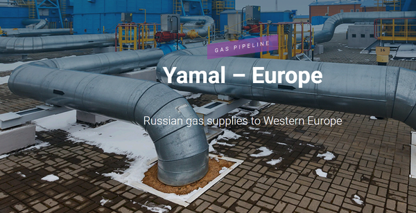 야말-유럽 가스관/사진=러시아 가즈프롬(Gazprom) 홈페이지 갈무리