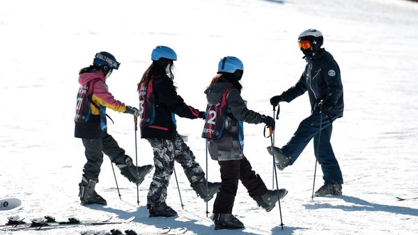 FCA KOREA 다문화 아동 스키 캠프에 참가한 아동들/사진=장태민 사진작가