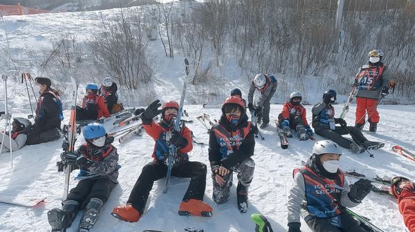 FCA KOREA 다문화 아동 스키 캠프에 참가한 아동들/사진=장태민 사진작가