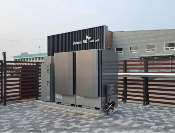 공장내 설치된 SOEC 설비 / 사진=SK에코플랜트 제공