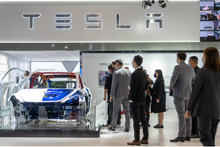 테슬라 전시장./사진=뉴시스 제공.