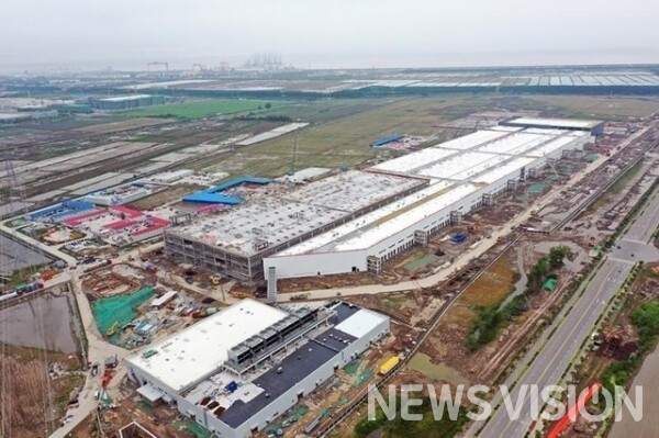 테슬라 상하이 기가팩토리 / 사진=최규현 기자