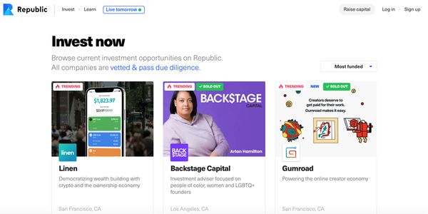 미국 비상장 주식 플랫폼 리퍼블릭(Republic)