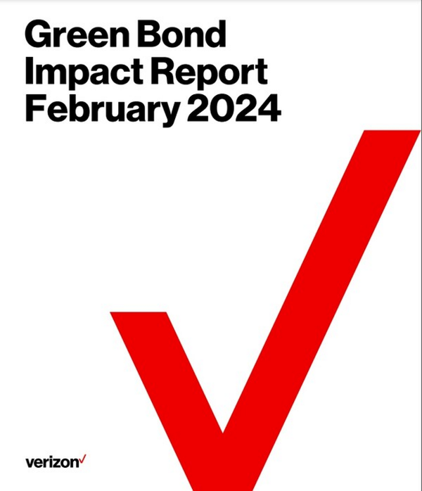 버라이즌의 2024년도 녹색 채권 영향 보고서 표지